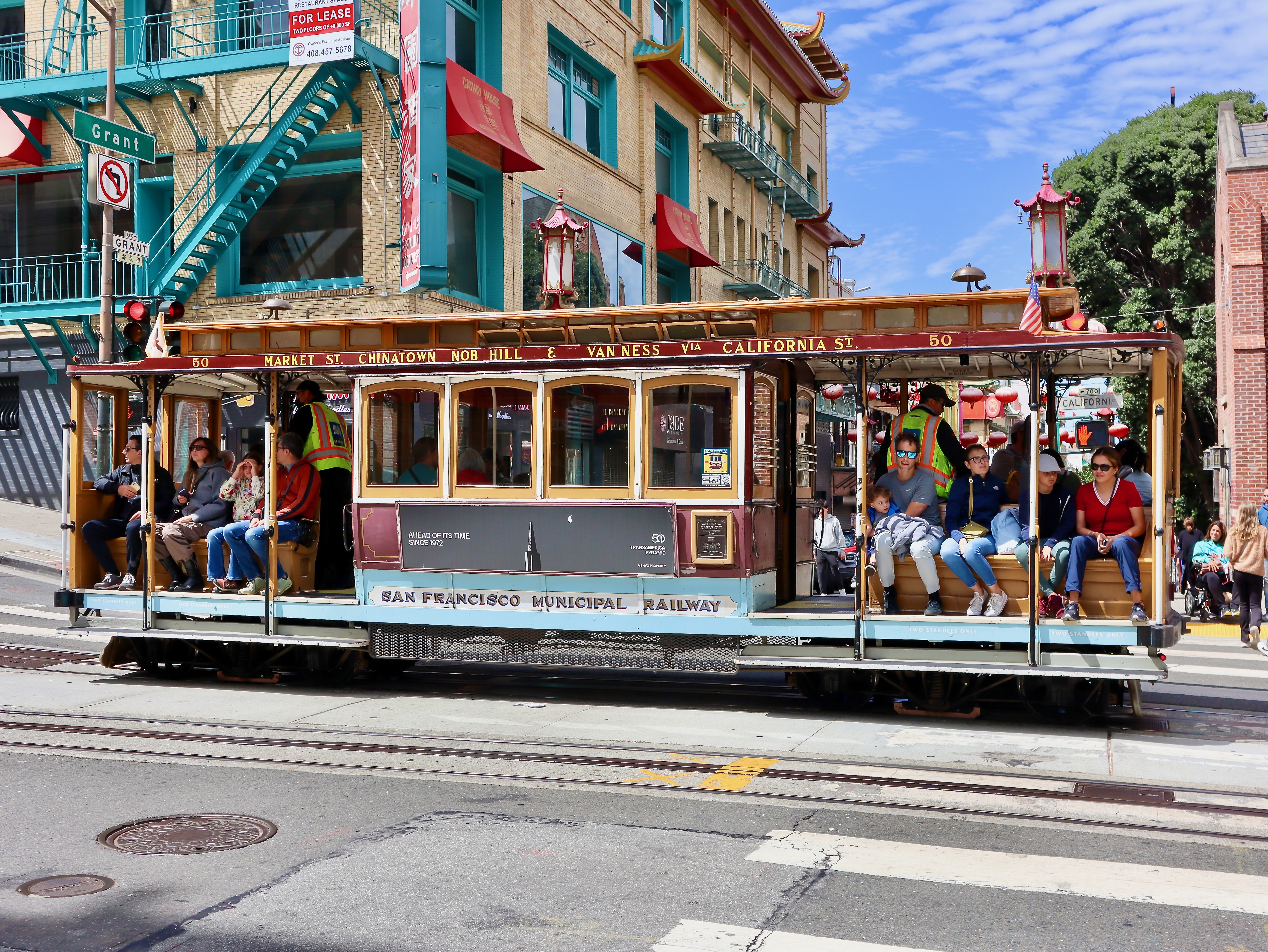 Muni California Street Cable Railway Co. cable car 50